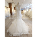 Alibaba New Design plus size wedding dresses with sleeves